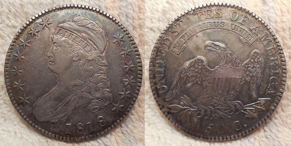 1818-Capped-Bust-Half-For-Grading