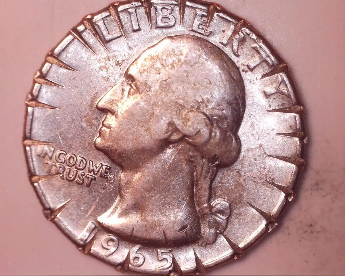1965-Quarter--Is-This-A-Real-Mint-Error-Or-Damage-Outside?