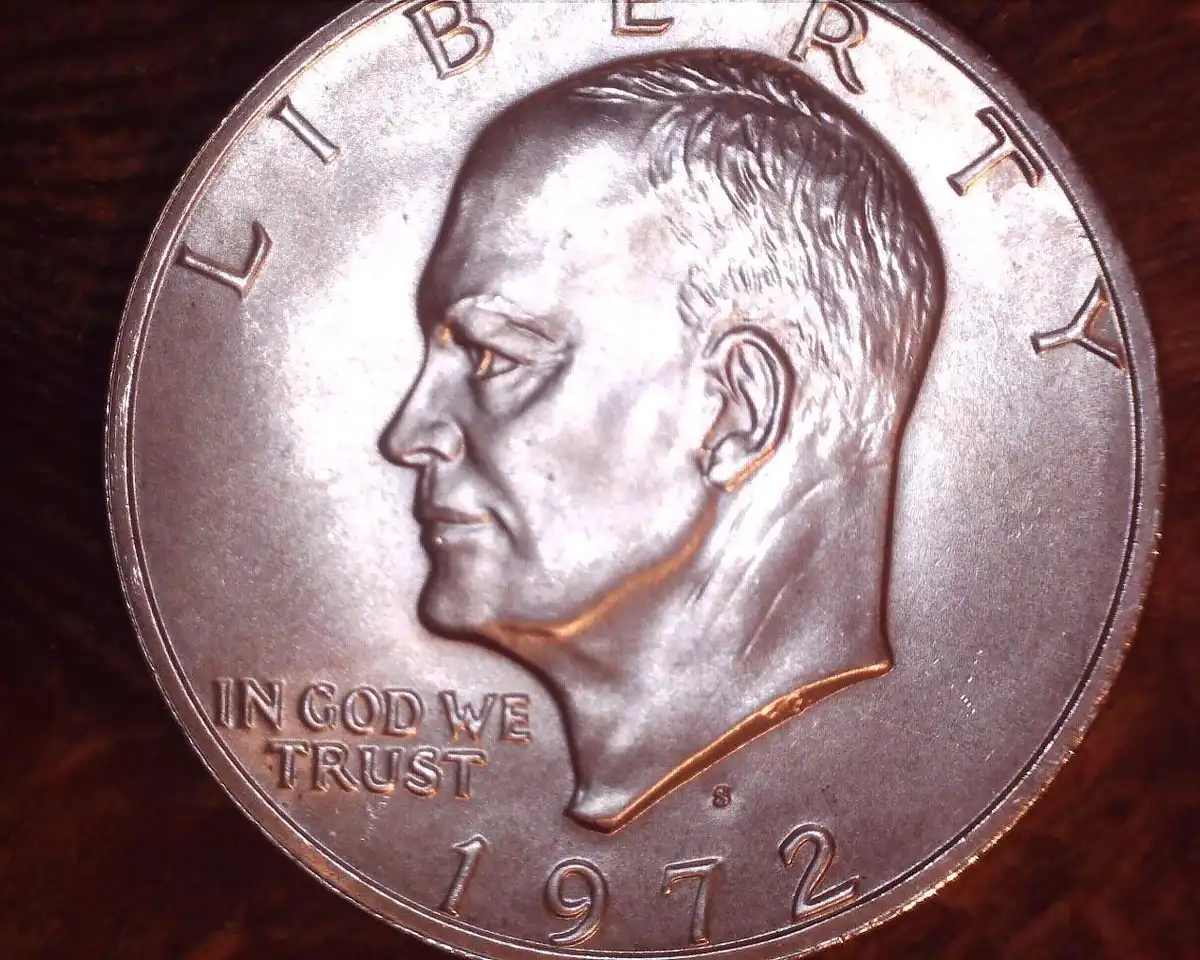 1972-S-Silver-Eisenhower-Dollar-DDR-/-Type-?