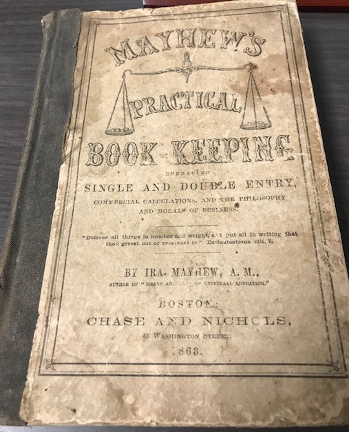 Albion-Commercial-College/Mayhew's-Practical-Book-Keeping-Civil-War-Token