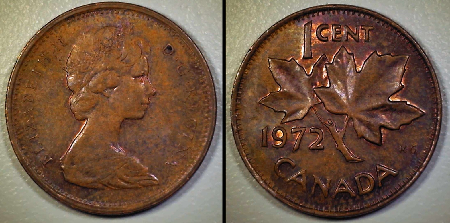 1972-Canadian-Cent-W/Mix-Of-Doubling?