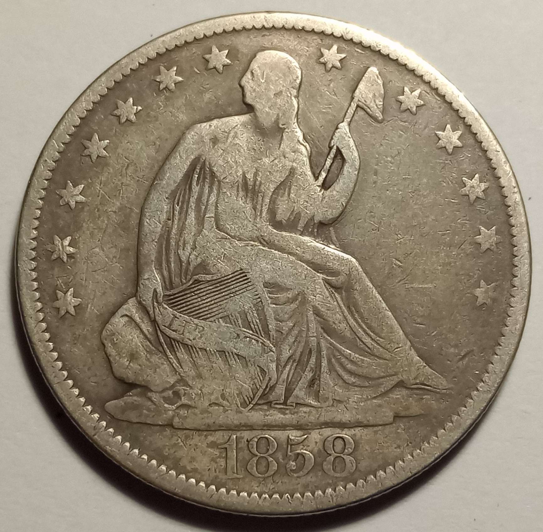 1858-O-Seated-Liberty-Half-Dollar-For-Grading
