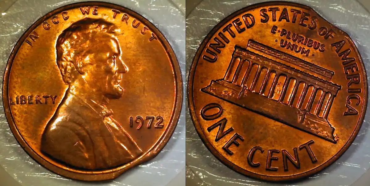 1972-LMC-W/Clipped-Planchet,-Mad-&-Rotation