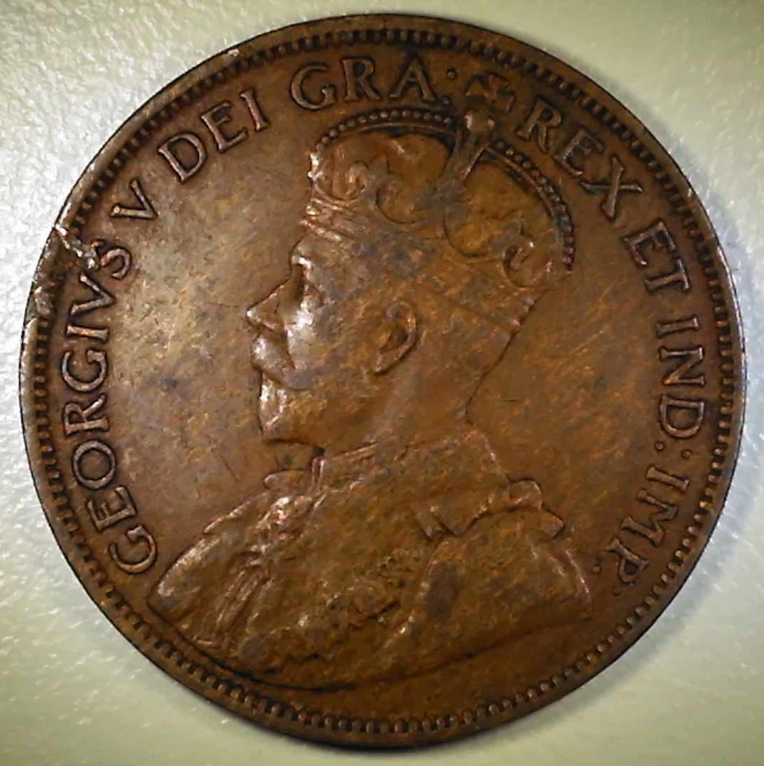 1918-Canadian-Large-Cent-Retained-Lamination
