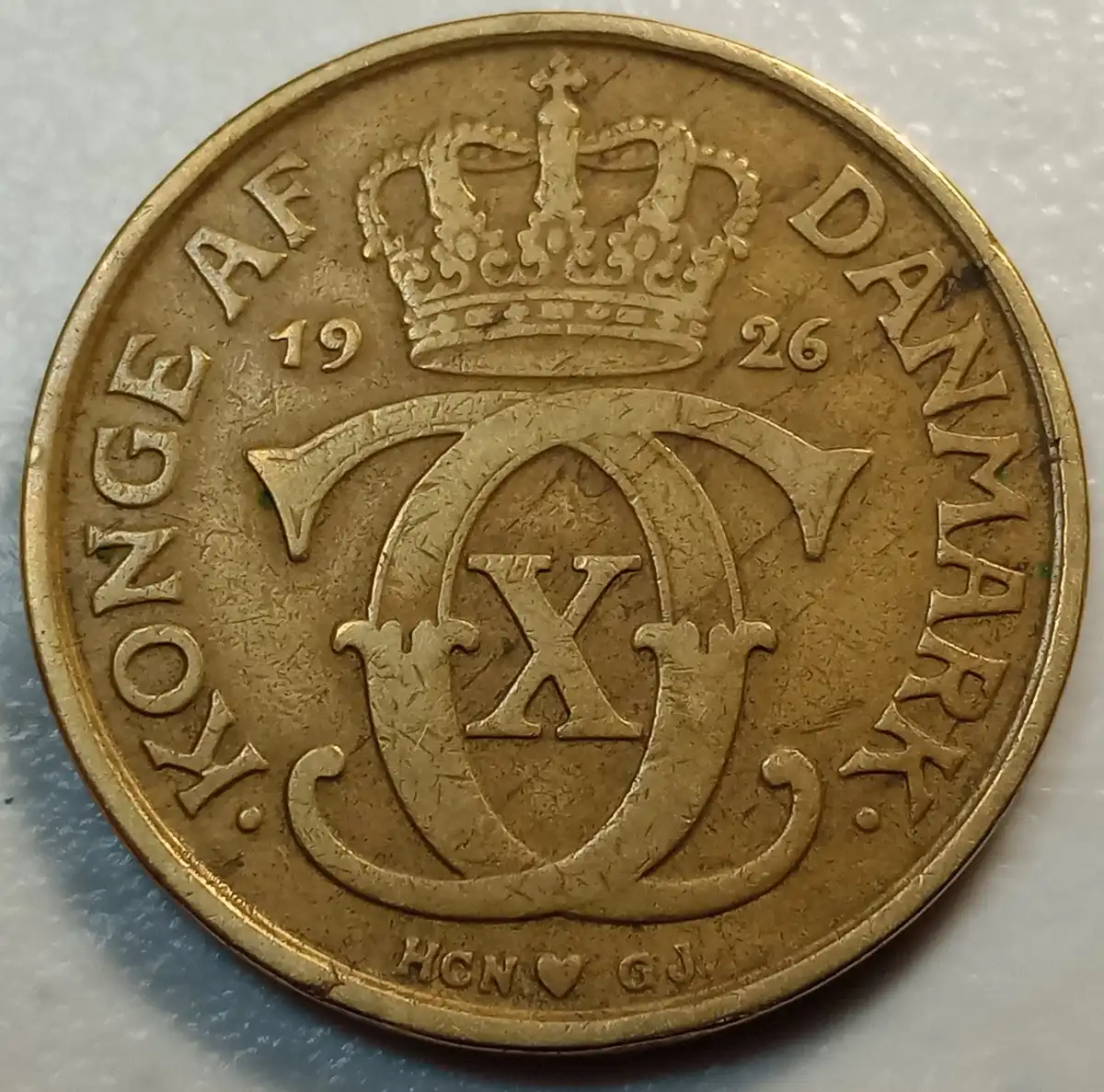 1926-Denmark---2-Kroner-W/Lamination