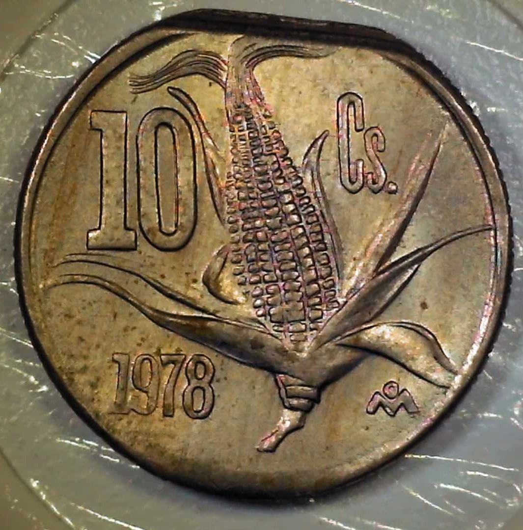 1978-Mexico---10-Centavos-W/Straight-Clip