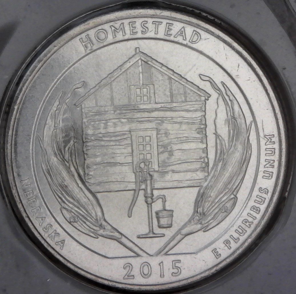 2015-P-Uncirculated-Mint-Quarter-In-Package-With-Substance-On-Obverse