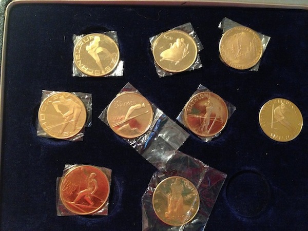 Gold-Olympic-Commem.-Medals-Innsbruck-1964