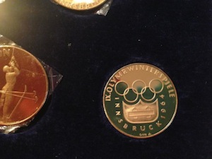 Gold-Olympic-Commem.-Medals-Innsbruck-1964