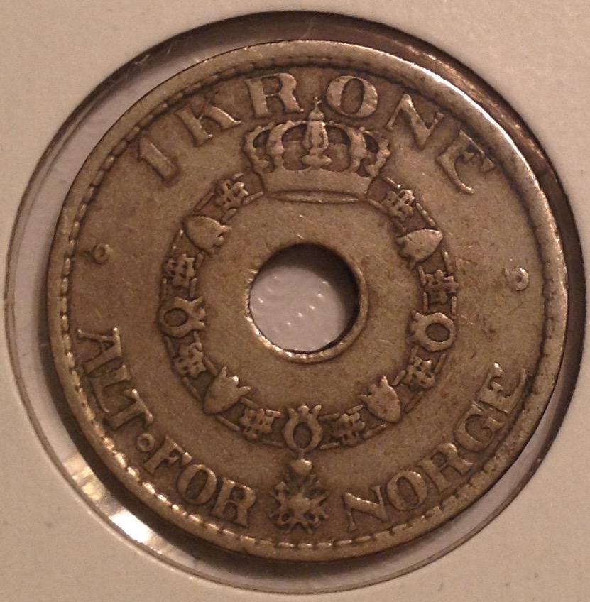 Old-Norwegian-Krone-With-Hole