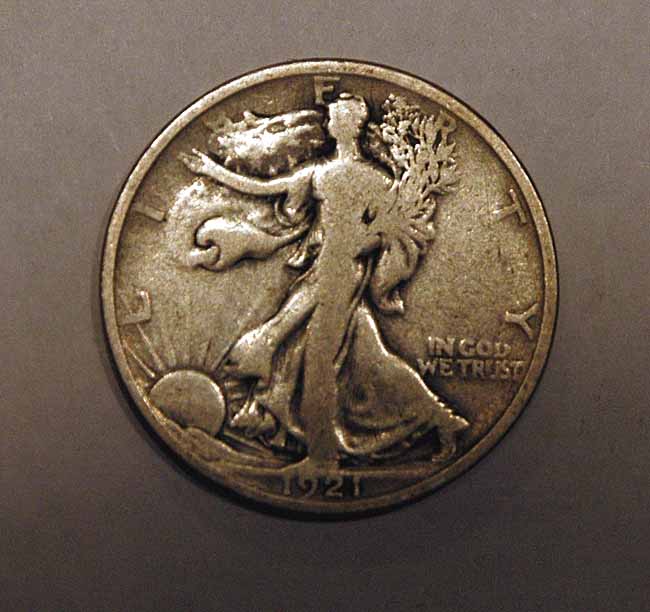 1921-Walking-1/2-Dollar