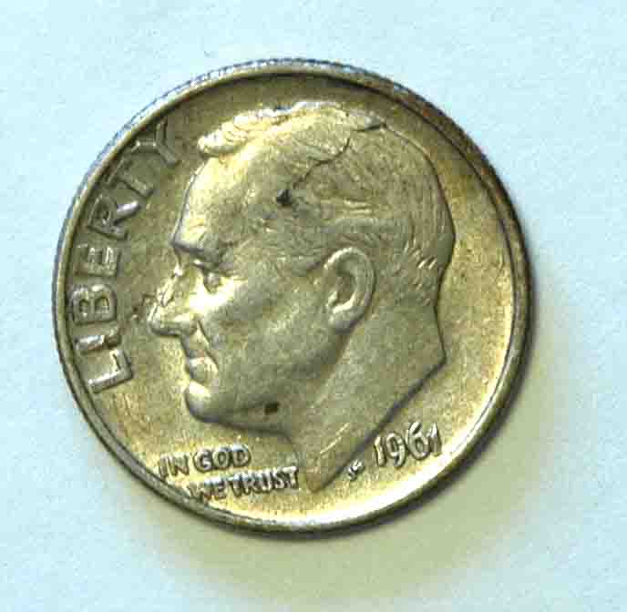 1961-Roosevelt-Dime-With-Crack