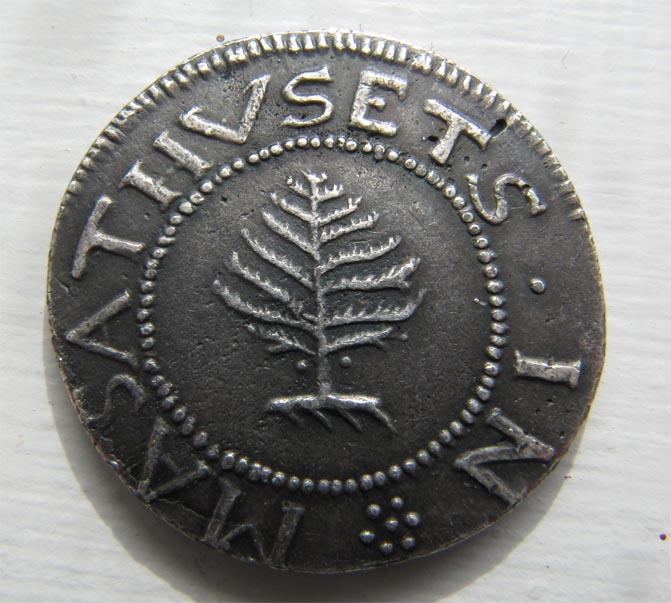 1652-Pine-Tree-Shilling.-Probably-Fake,-But-Looks-Quite-Nice