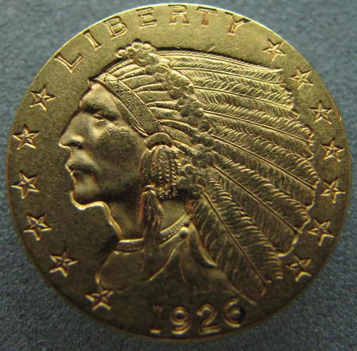 First-Gold.-1926-2-1/2-Indian
