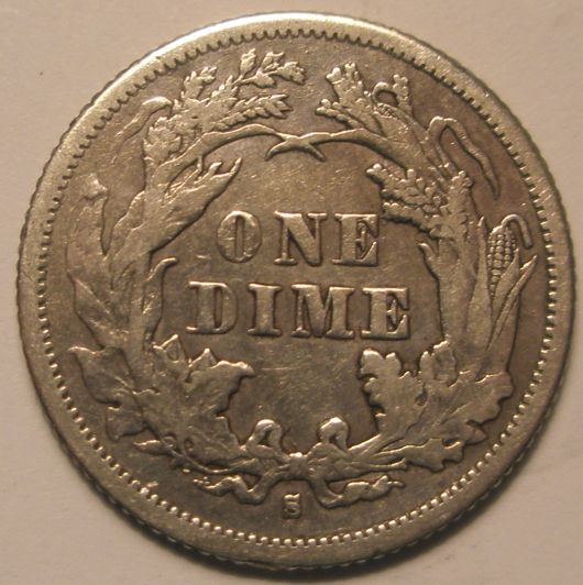 1876-S-Seated-Liberty-Dime