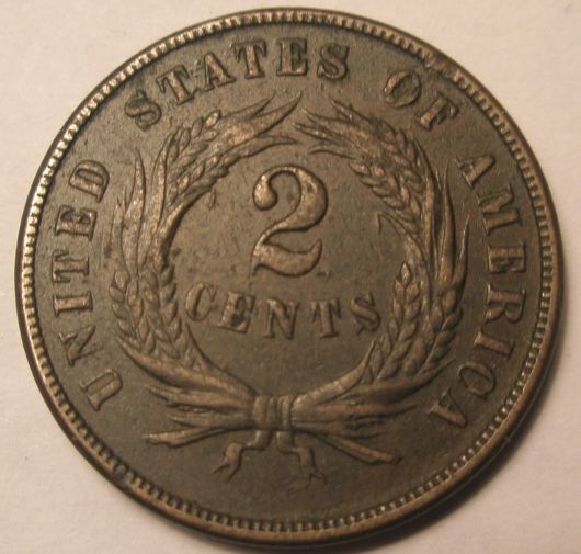 1868-2-Cent-Submitted-For-Grading