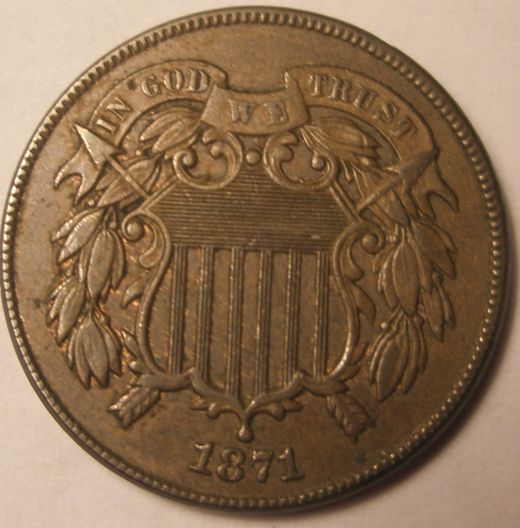 New-1871-2-Cent-For-Grading