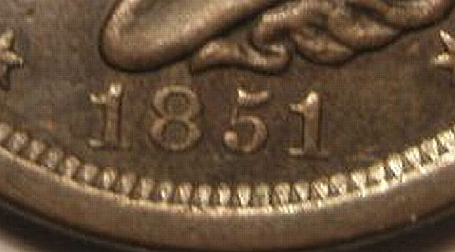 1851-1/2-Cent