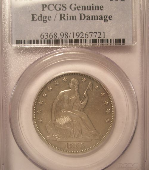 1886-Seated-Liberty-Half-Dollar-For-Grading