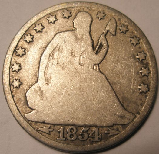 1854-O-Seated-Liberty-Half-Dollar-For-Grading