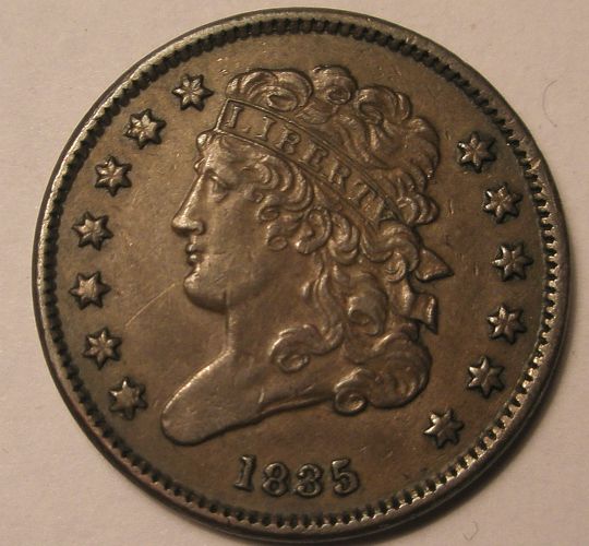 1835-Half-Cent