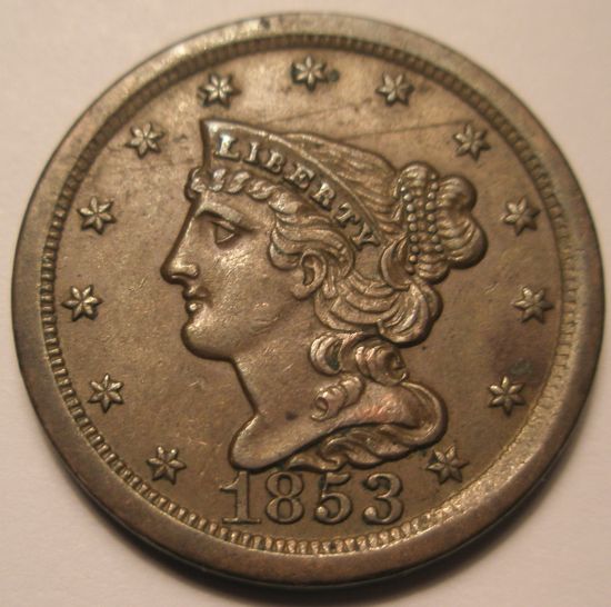 1853-Half-Cent