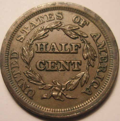 1853-Half-Cent