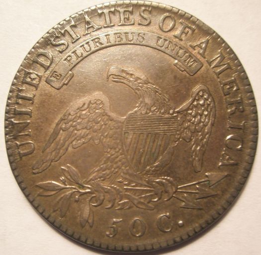 1818-Capped-Bust-Half-Dollar-With-Obverse-Die-Clash