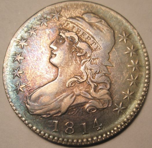 1814-Capped-Bust-Half-Dollar-For-Grading-&-Overton