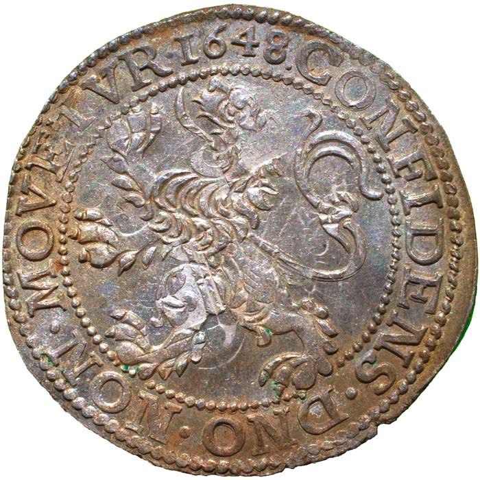 Netherlands-1648-Utrecht-West-Friesland-Lion-1/2-Thaler
