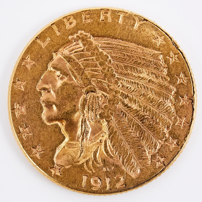 1912-Gold-Indian-Head-2,5-Dollar-Cleaned?