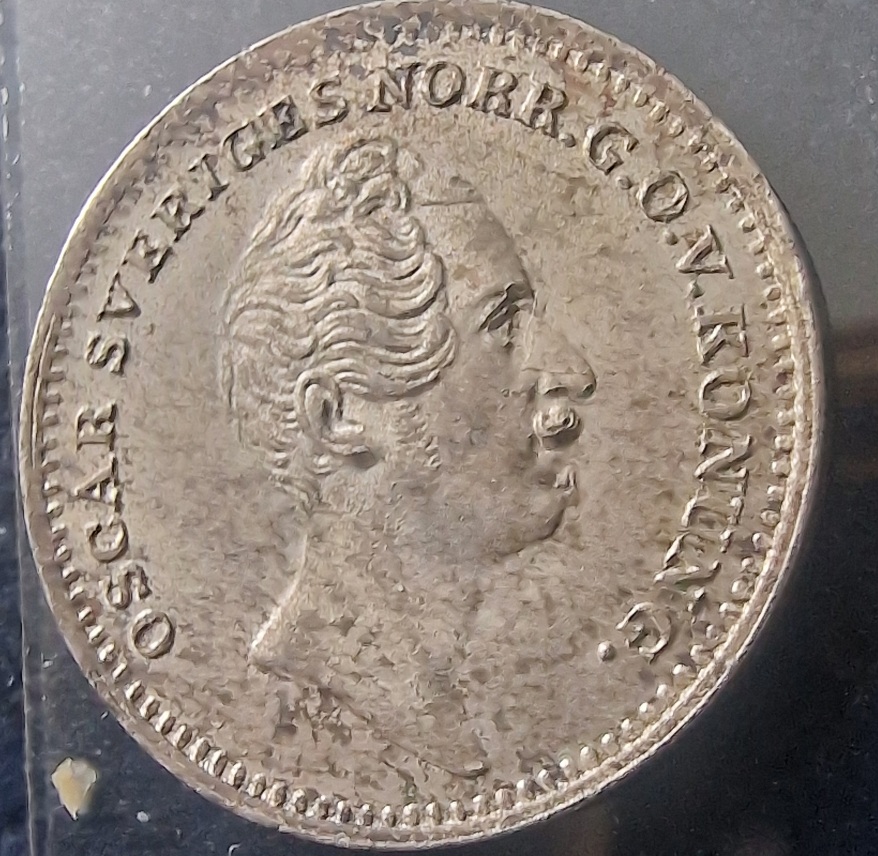 1/16-Riksdaler-Specie-1848-Sweden-Just-For-Share