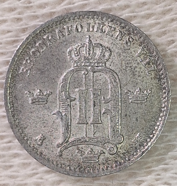 My-Smallest-Silver-Coin-10-Öre-1876-Sweden-Just-For-Share
