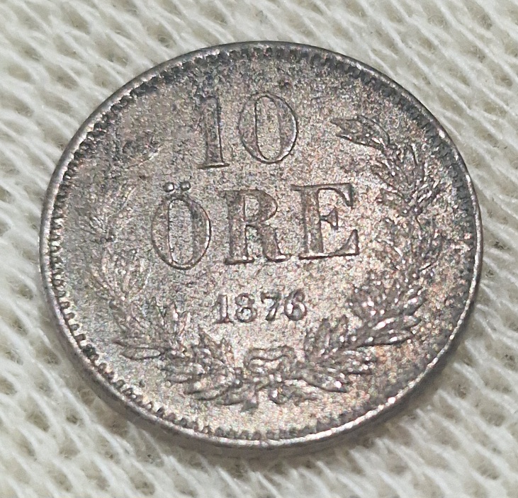 My-Smallest-Silver-Coin-10-Öre-1876-Sweden-Just-For-Share