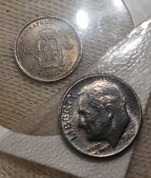 My-Smallest-Silver-Coin-10-Öre-1876-Sweden-Just-For-Share