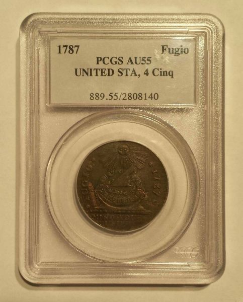 1787-Fugio-PCGS-AU-55-4-Cinq---Ever-Heard-Of-It?