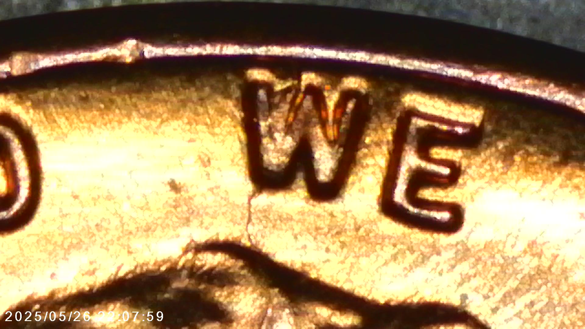 1958-D-Lincoln-Wheat-Cent---Die-Crack/Spiked-Head-In-