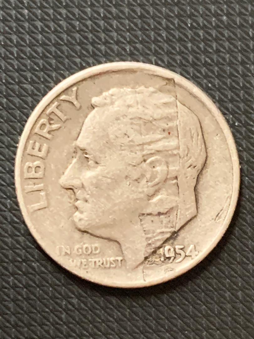 1954-US-Dime-With-Countermark