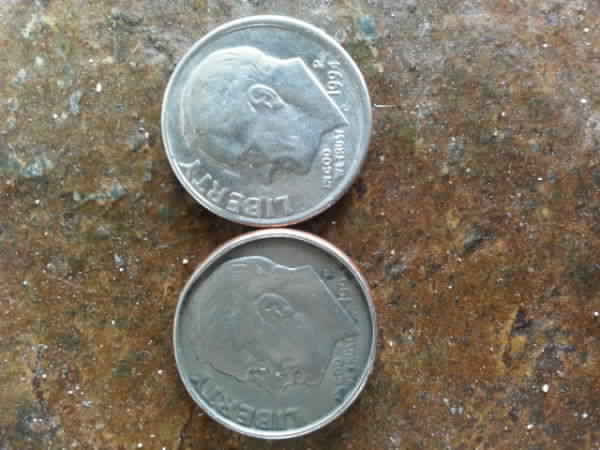 2014-&-2010-Shield-Cent-Missing-Shiny-Coating.--Error?