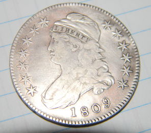 1809-Capped-Bust-Half-Dollar.-O-109-Value-F-Details