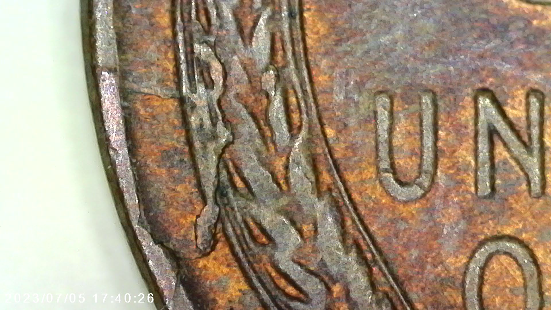 1955-D-Lincoln-Cent-No-VDB,-Filled-First-5,-Die-Break-Reverse