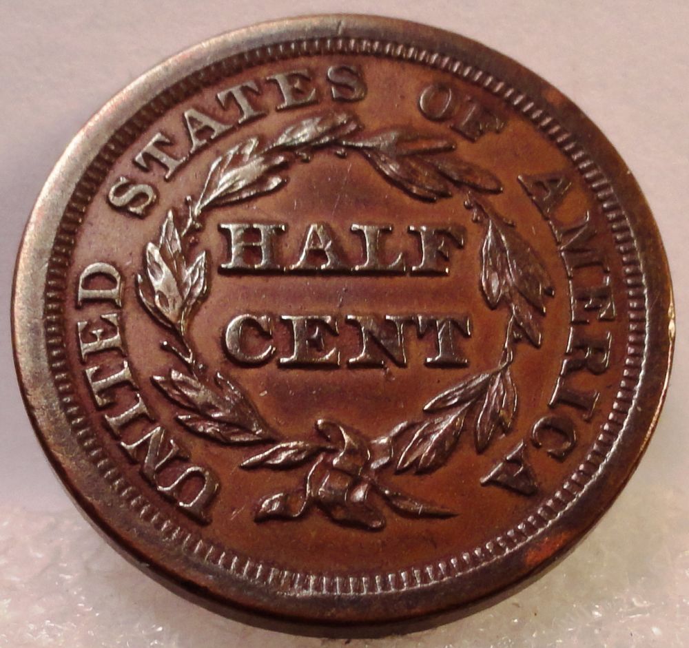 Would-This-1854-Half-Cent-Make-MS-63-Brown-At-NGC?