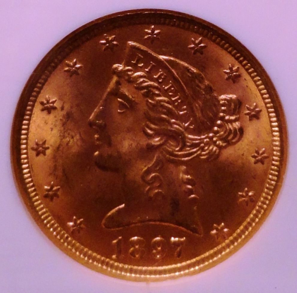 1897-Philadelphia-Mint-Set-With-Gold