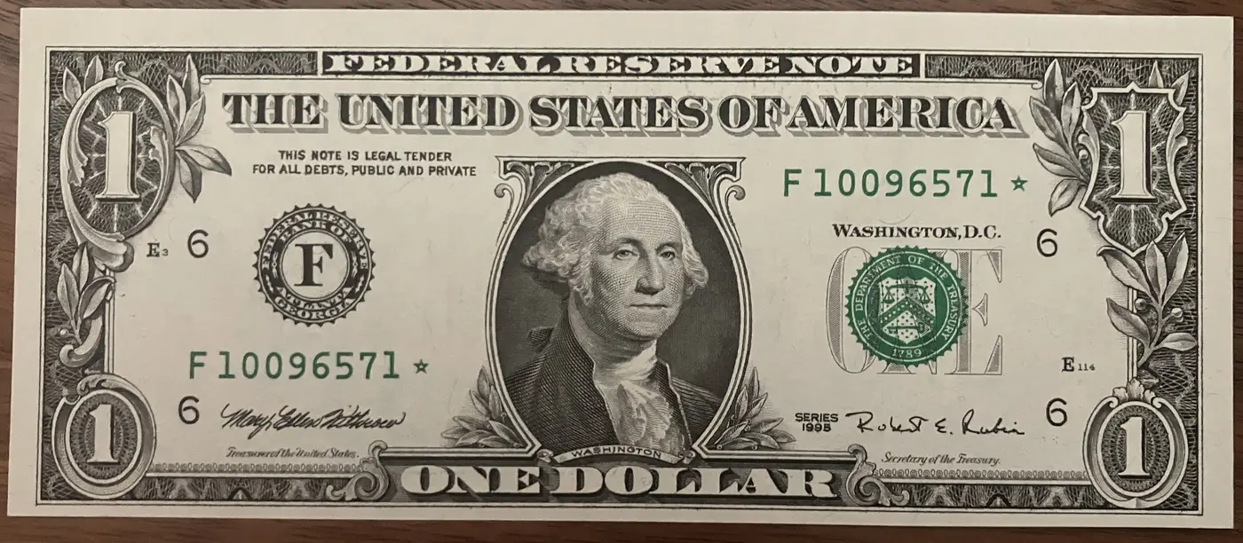 Series-1995-Atlanta-F-$1-Star-Note-Duplicated-Runs-Identification-Help!