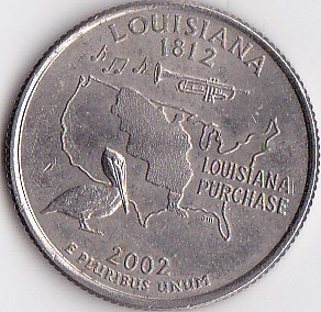 Louisiana-State-Quarter-With-Missing/Obscured-Mint-Mark?