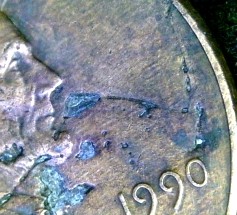 1990-Penny-Multiple-Cracks