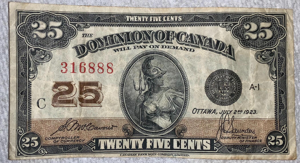 Grading-1923-25-Cent-Canadian-Banknote-Company