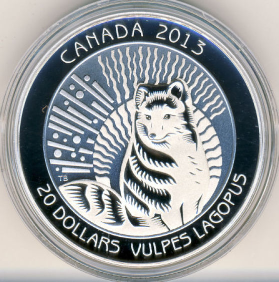 Untamed-Canada:-Arctic-Fox-Fine-Silver-Coin