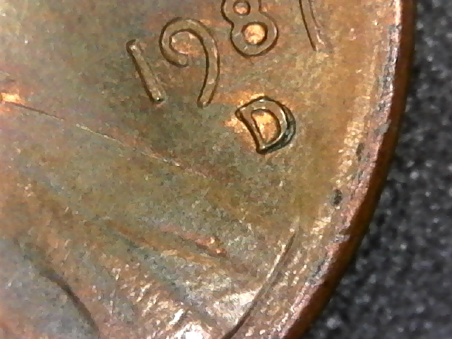 1987-D-Penny-RPM-&-Parallel-Lines-Running-Around-Half-Of-Edge-Of-Coin