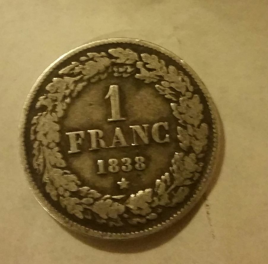 Junk-Shop-Find-1838-Belgium-Franc-Please-Grade